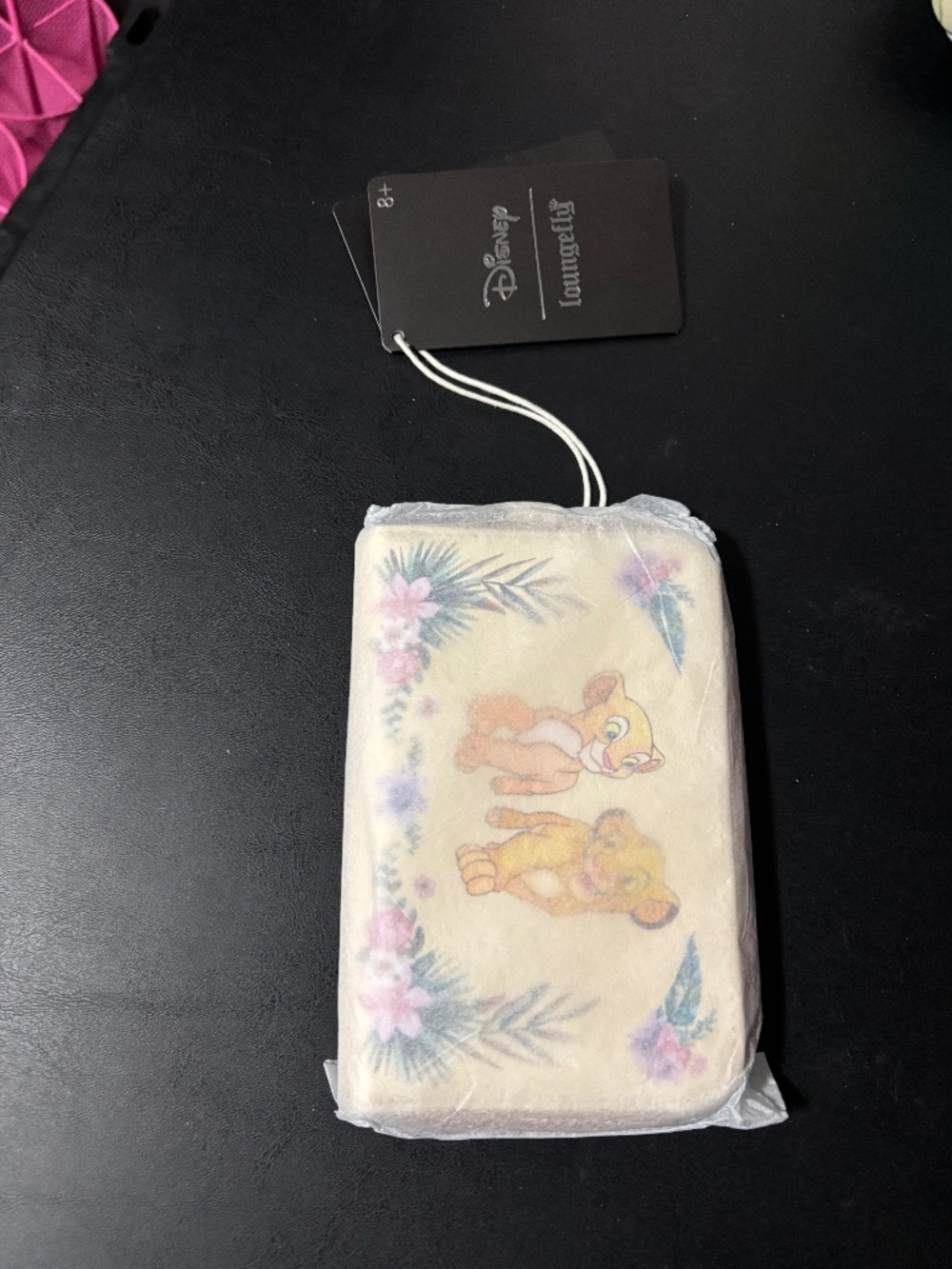 Loungefly Disney The Lion King Simba & Nala Floral Mini Zipper Wallet